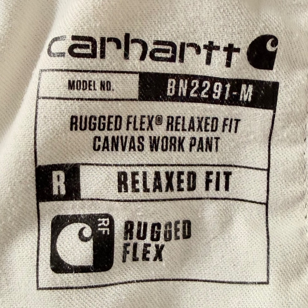 Carhartt Rugged Flex Work Pants Khaki Relaxed Fit 42x34 Canvas - Picture 7 of 11